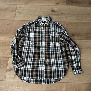 Brand new loft Plaid Cotton Everyday Oversized Pocket Shirt